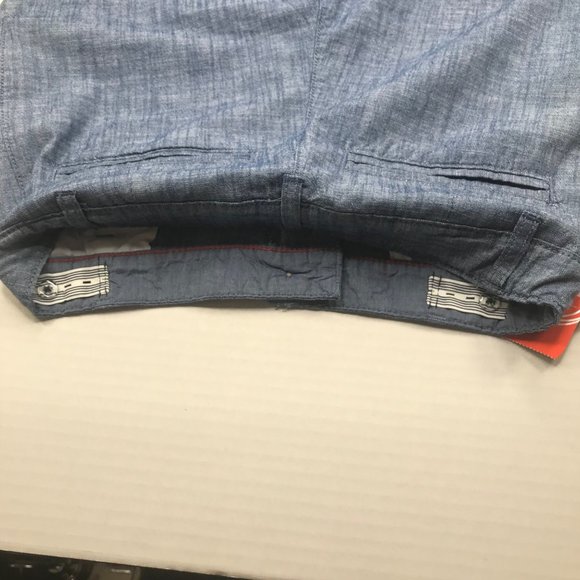 Wonder Nation Boy's Size 18 Adjustable Waist Flat Front Shorts Blue New - Picture 6 of 13